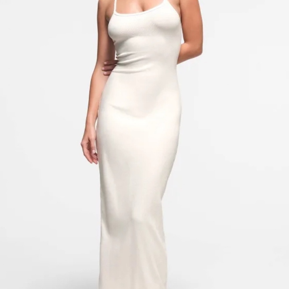SKIMS Cream Maxi Dress